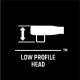 Black and white 120XP low profile head icon