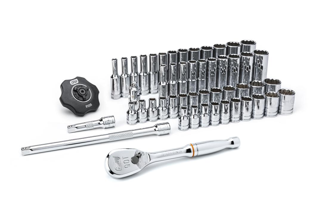 51 Pc. Standard & Deep SAE/Metric Mechanics Tool Set