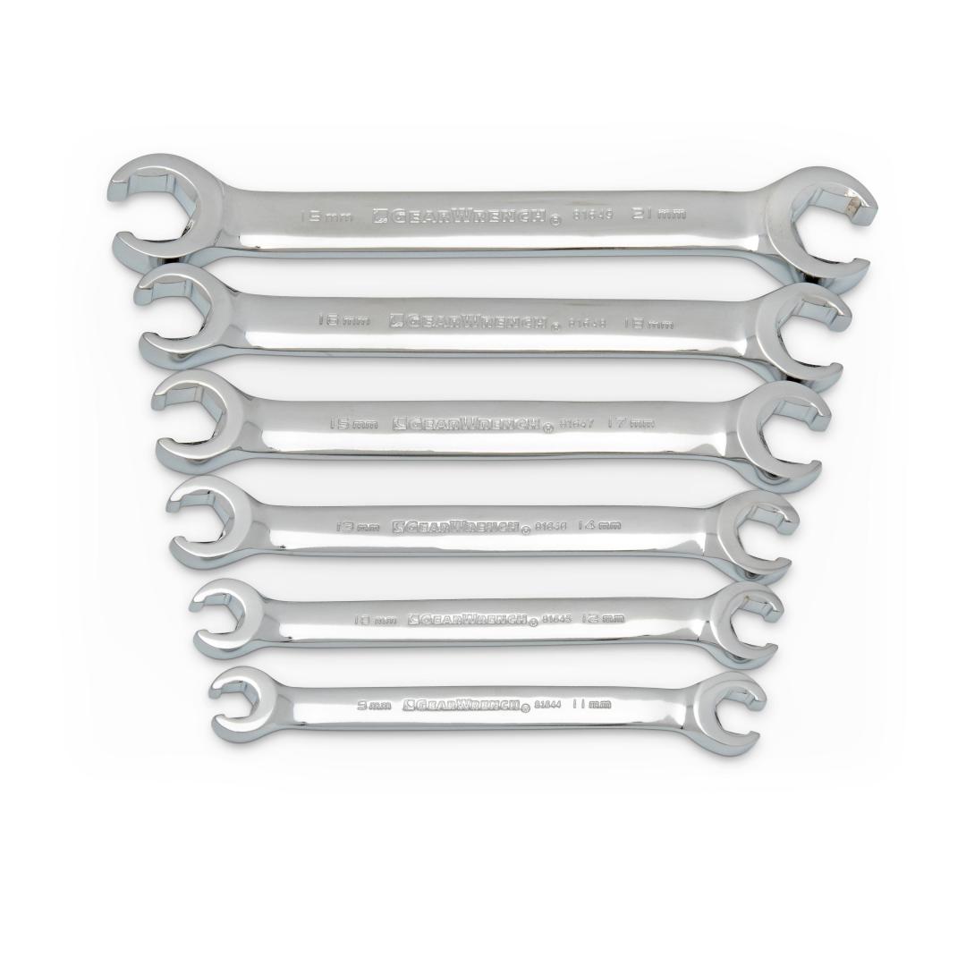 6 Pc. Flare Nut Metric Wrench Set | GEARWRENCH