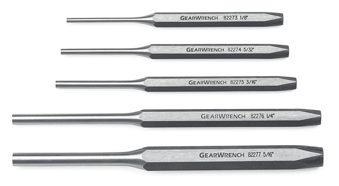 5 Pc. Pin Punch Set | Punch Chisel | GEARWRENCH