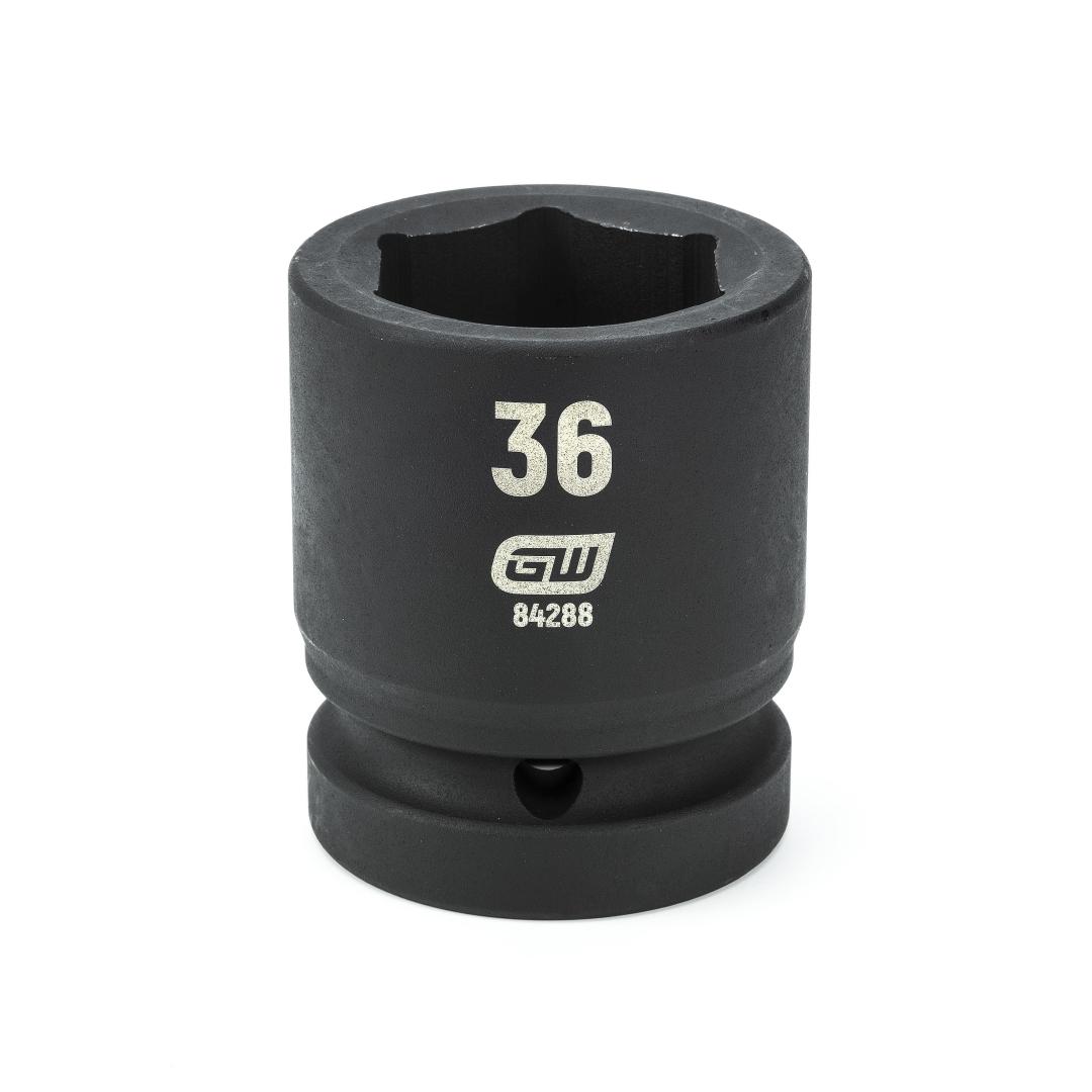 1" Drive 6 Point Standard Impact Metric Socket 36mm