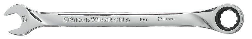 21mm 72-Tooth 12 Point XL Ratcheting Combination Wrench