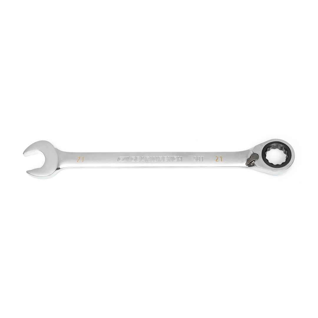 21mm 90-Tooth 12 Point Reversible Ratcheting Wrench