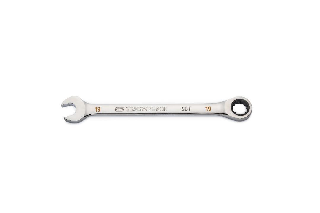 19mm 90-Tooth 12 Point Ratcheting Combination Wrench