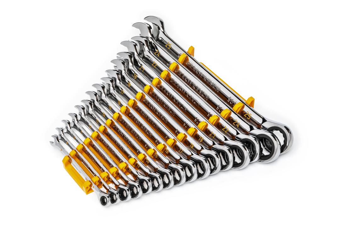 12 Point Metric Combination Ratcheting Wrench Set