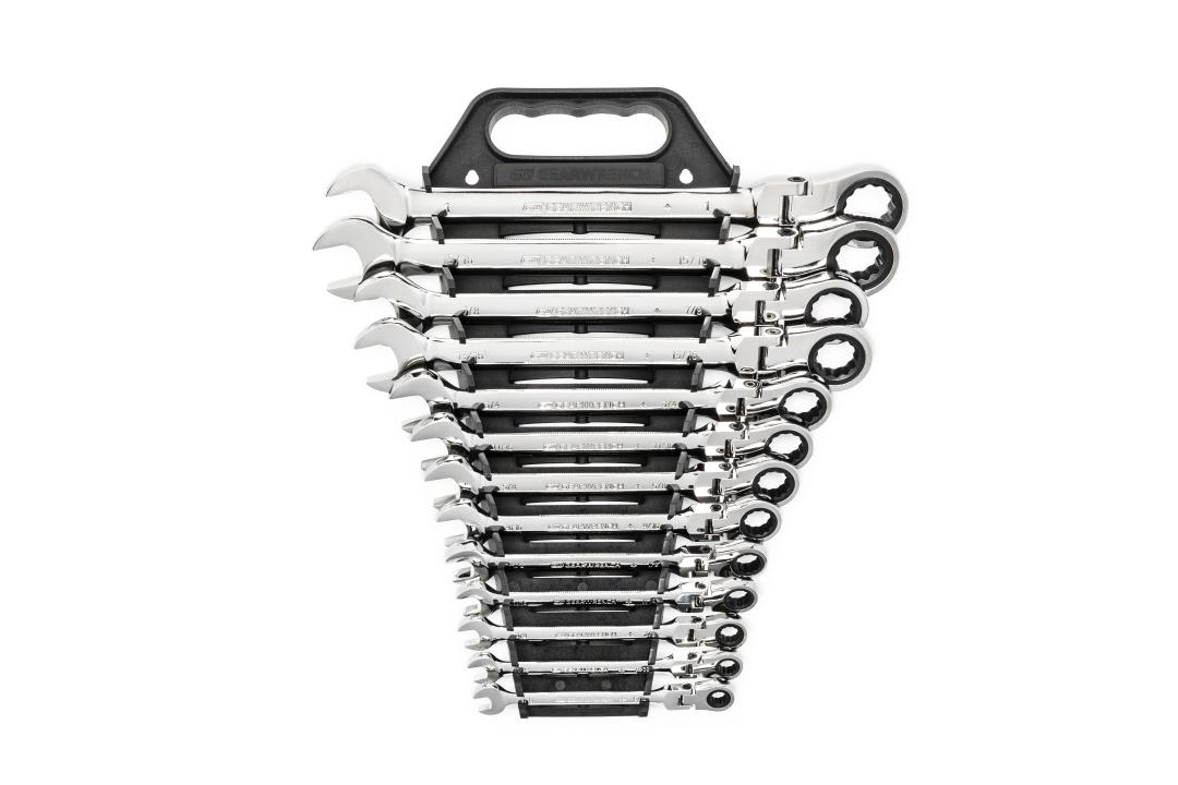 Flex gearwrench clearance set