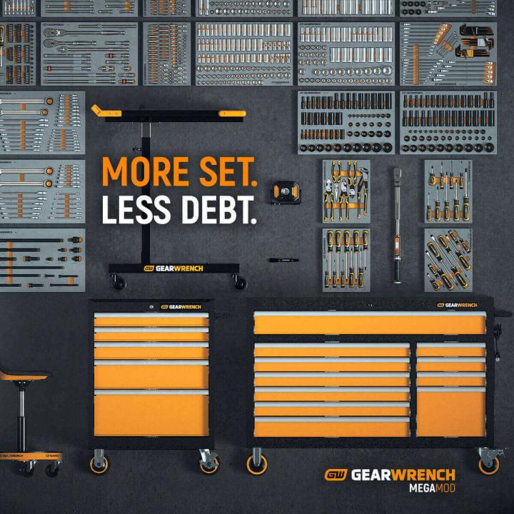 GEARWRENCH MEGAMOD Ad More Set. Less Debt.