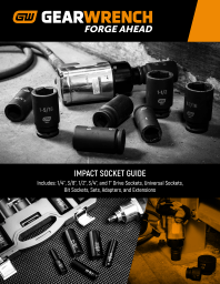 GEARWRENCH Impact Socket Product Guide Coverpage