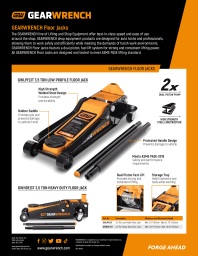 GEARWRENCH Floor Jacks Product Brochure