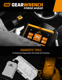 Diagnostics Tools product brochure cover page