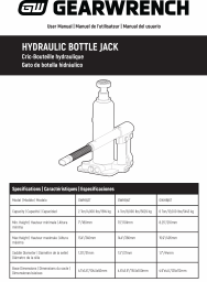 Hydraulic Bottle Jacks User Manual cover