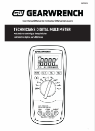 Cover page for the GWDM015 Technician's Multimeter Owner's Manual