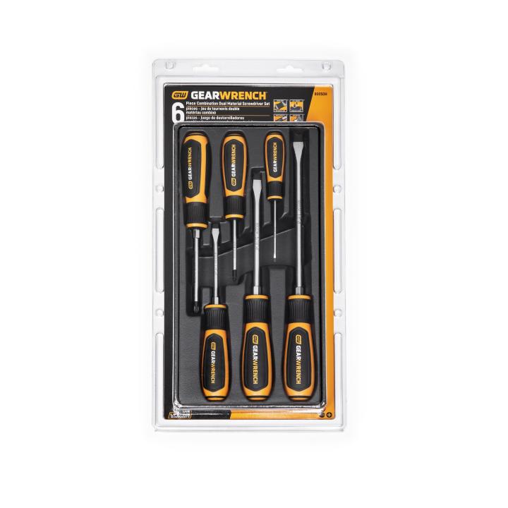6 Pc. Phillips®/Slotted Dual Material Screwdriver Set