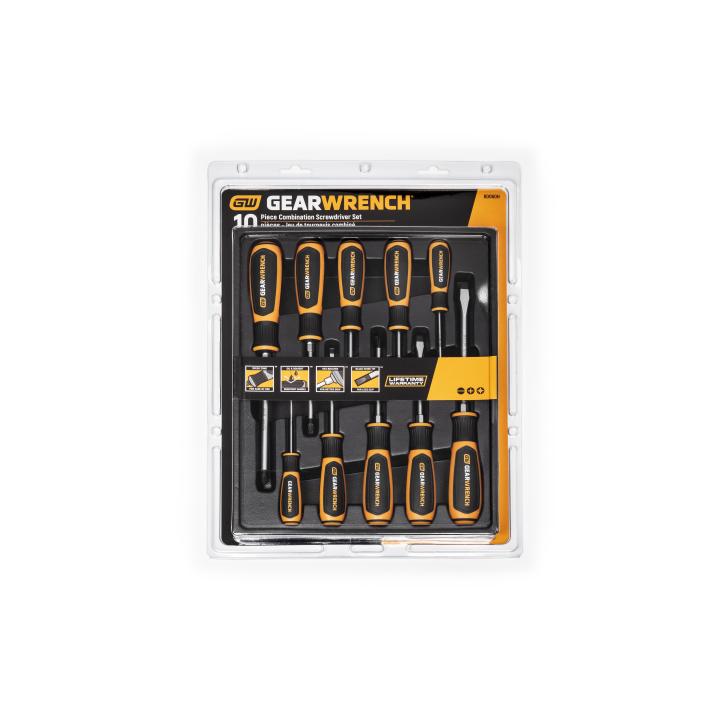 10 Pc. Phillips®/Slotted/Pozidriv® Screwdriver Set