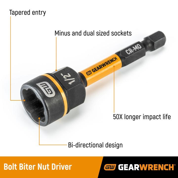 16 Pc. Bolt Biter™ Nut Extractor & Driver Set