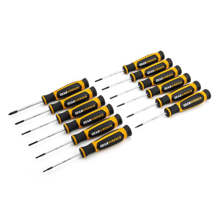 12 Pc. Phillips®/Slotted/Torx® Mini Screwdriver Set