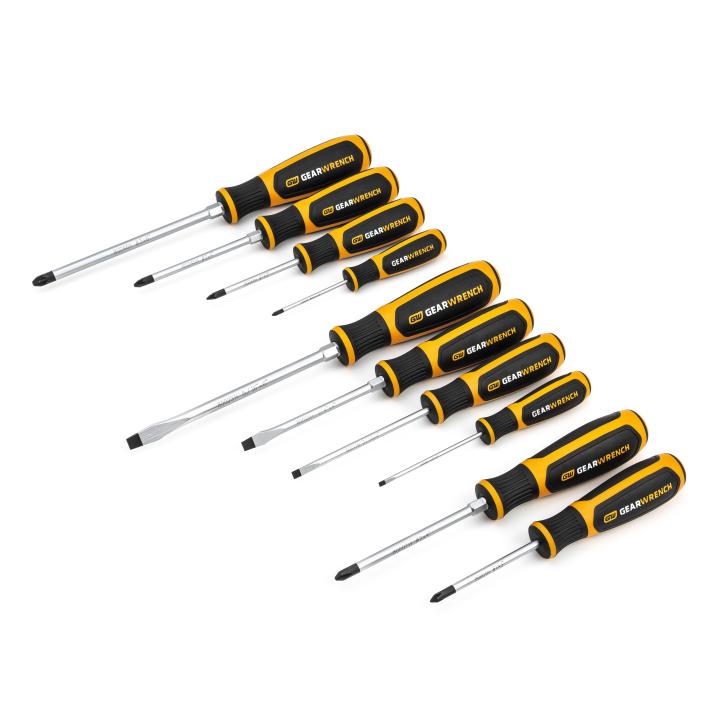 10 Pc. Phillips®/Slotted/Pozidriv® Screwdriver Set