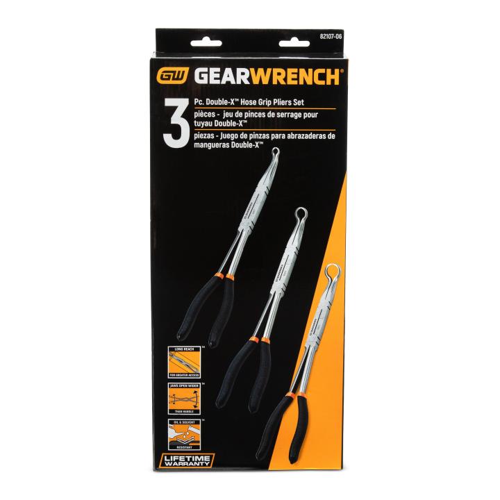3 Pc. Double-X™ Hose Grip Plier Set | GEARWRENCH