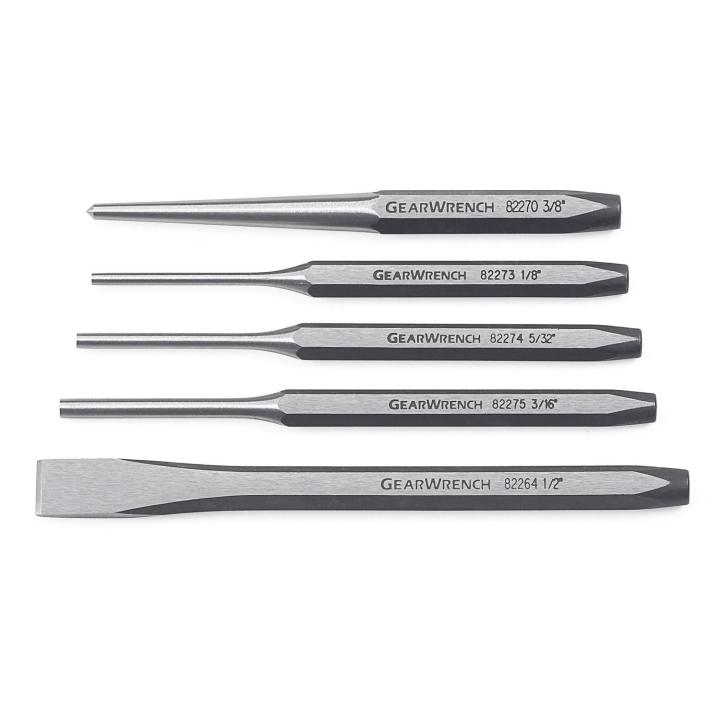 5 Pc. Punch and Chisel Set | Punch Chisel | GEARWRENCH