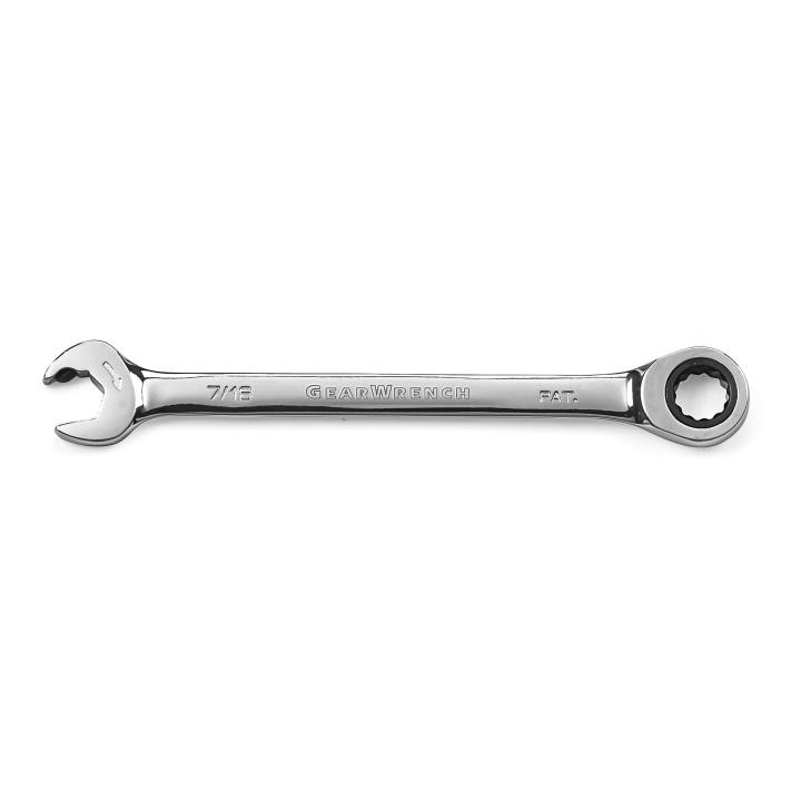 Ratcheting open outlet end wrench