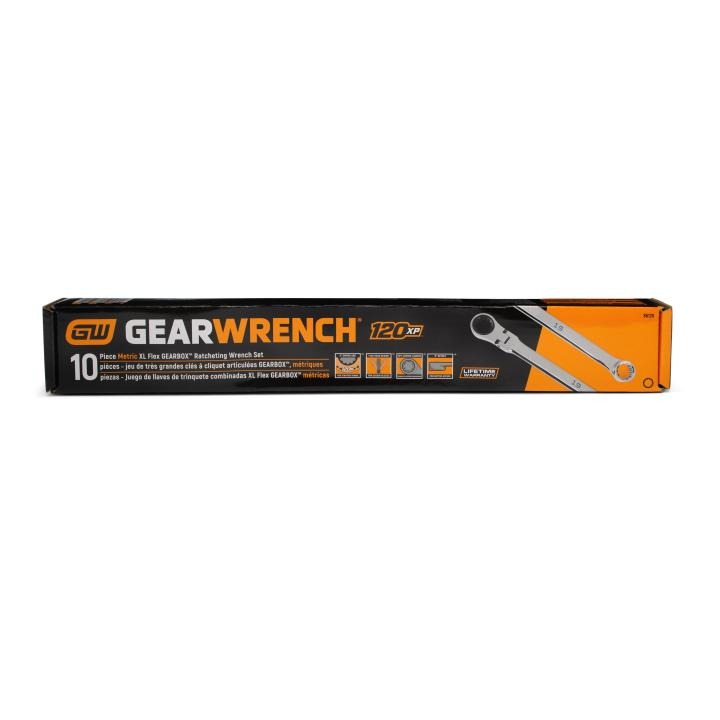 10 Pc. 120XP™ XL Flex GearBox™ Ratcheting Metric Wrench Set