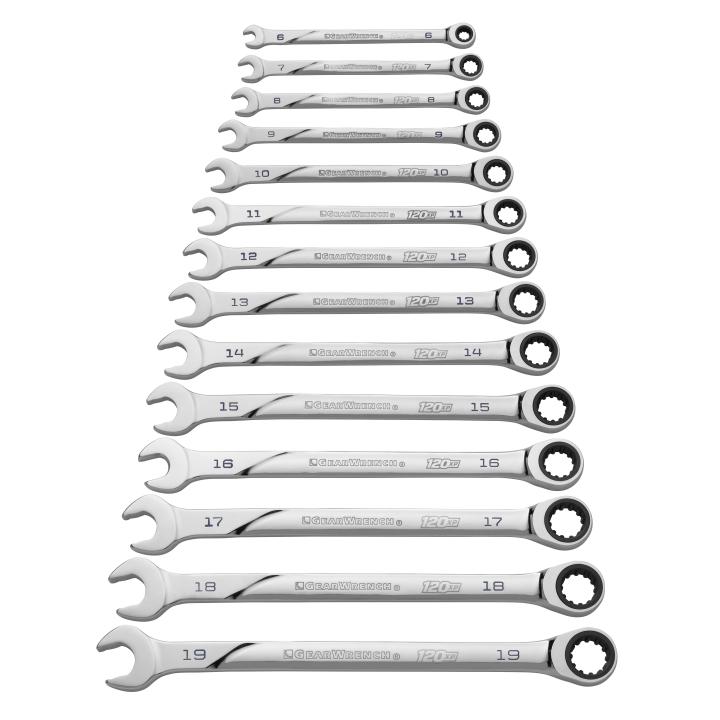 14 Pc. 120XP™ XL Ratcheting Combination Metric Wrench Set