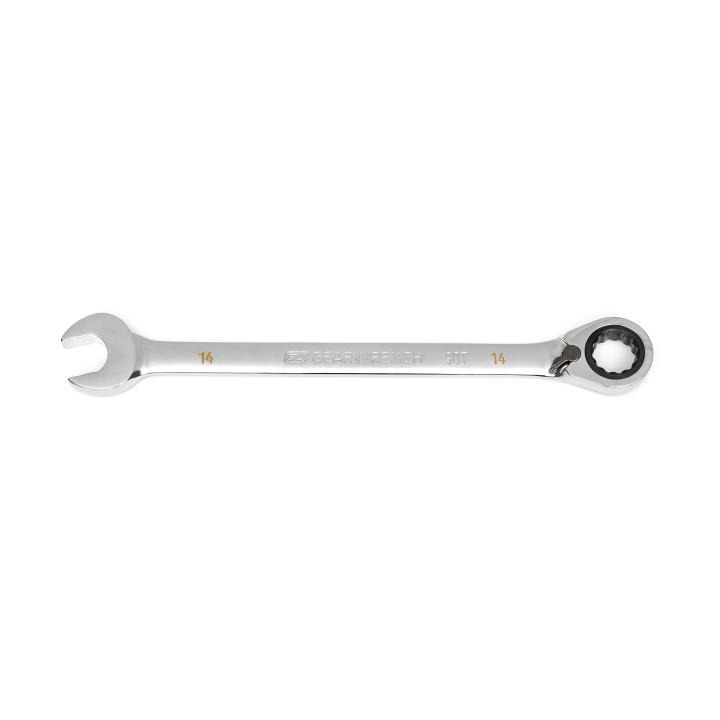 14mm 90-Tooth 12 Point Reversible Ratcheting Wrench
