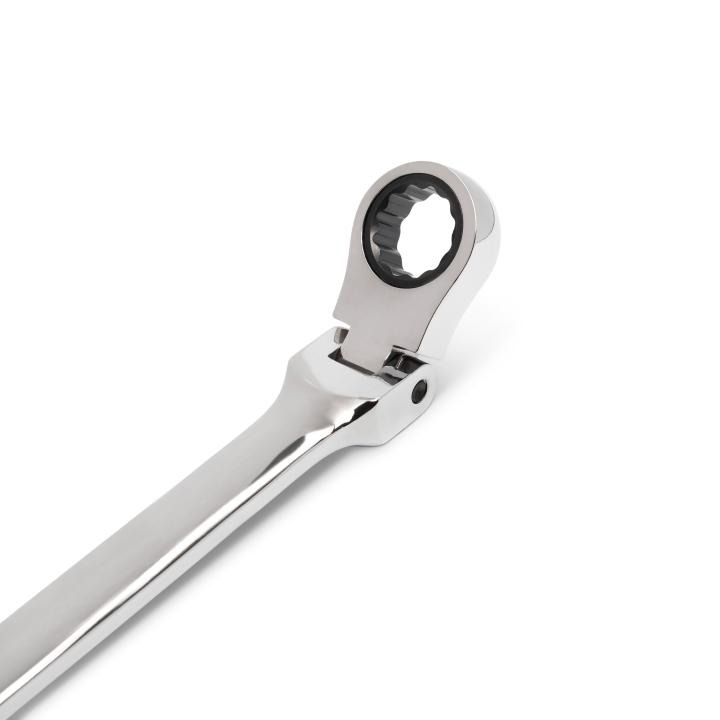 Ratcheting Double Flex Head Wrench For Nano Sockets