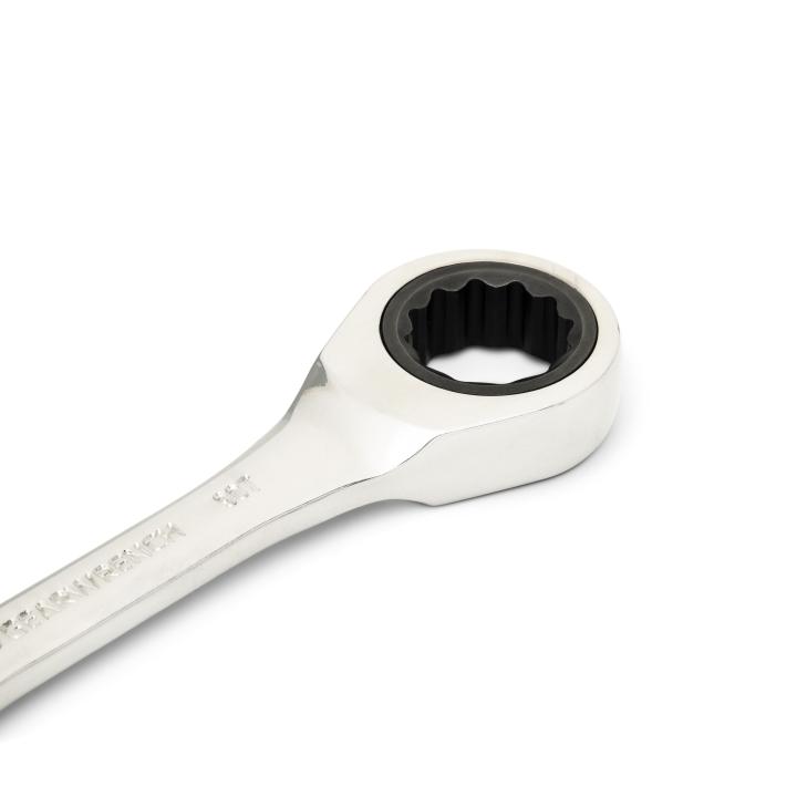 15mm 90-Tooth 12 Point Stubby Combination Ratcheting Wrench
