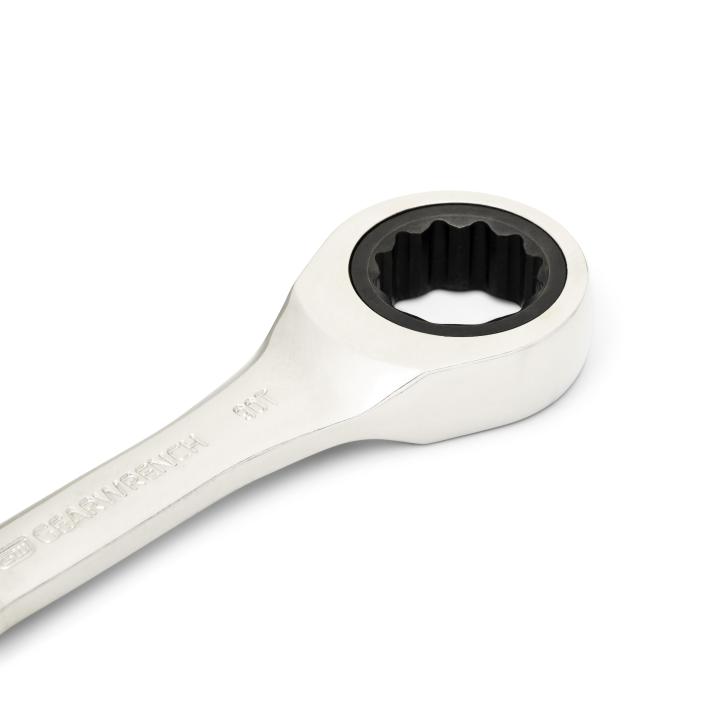17mm 90-Tooth 12 Point Stubby Combination Ratcheting Wrench