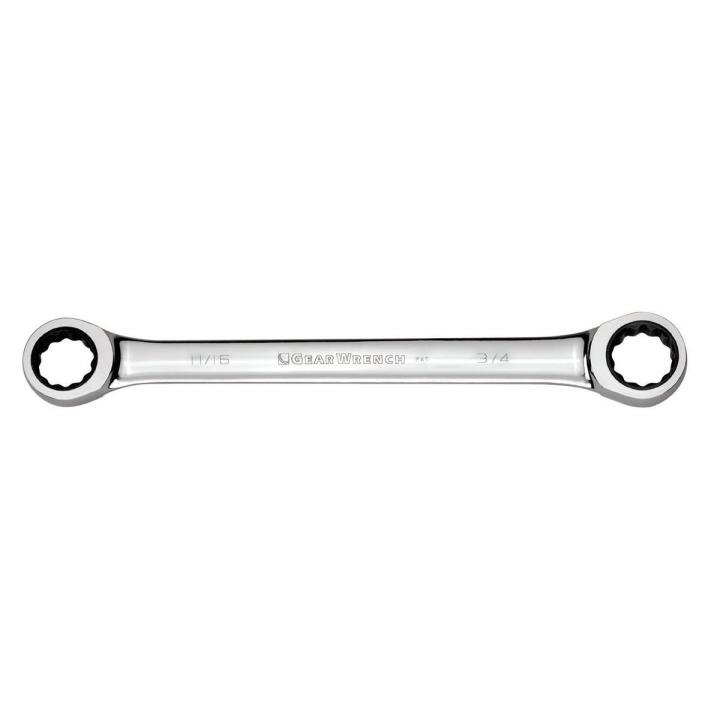 8mm x 9mm 72-Tooth 12 Point Double Box Ratcheting Wrench