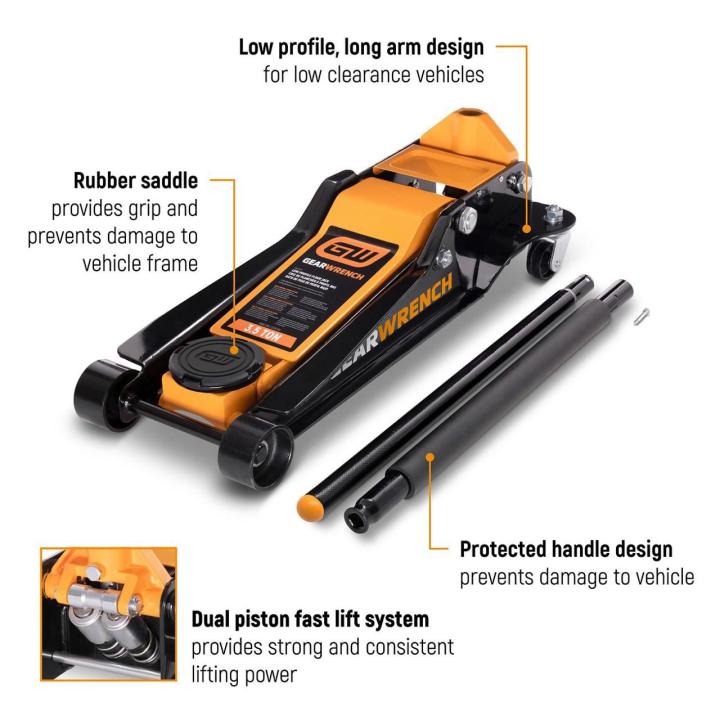 Floor Jack Low Profile 3.5 Ton Car Jacks GEARWRENCH