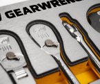 Close of image of GEARWRENCH MEGAMOD Silver 90T Ratchet Foam Tray